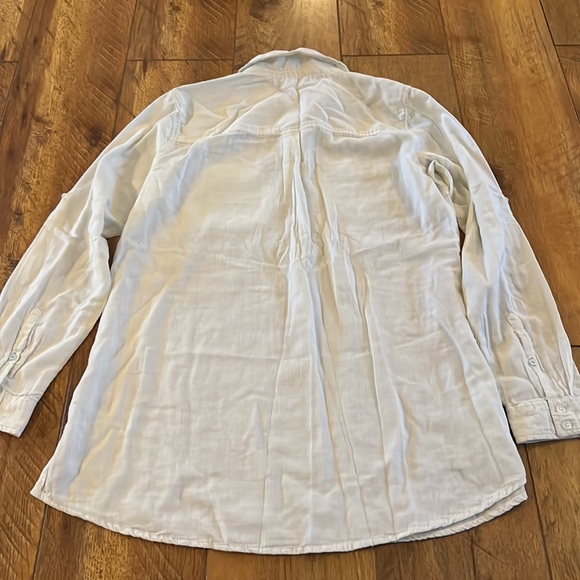 MK Mountain Khakis XL White Cotton Blouse Tunic - Picture 8 of 10